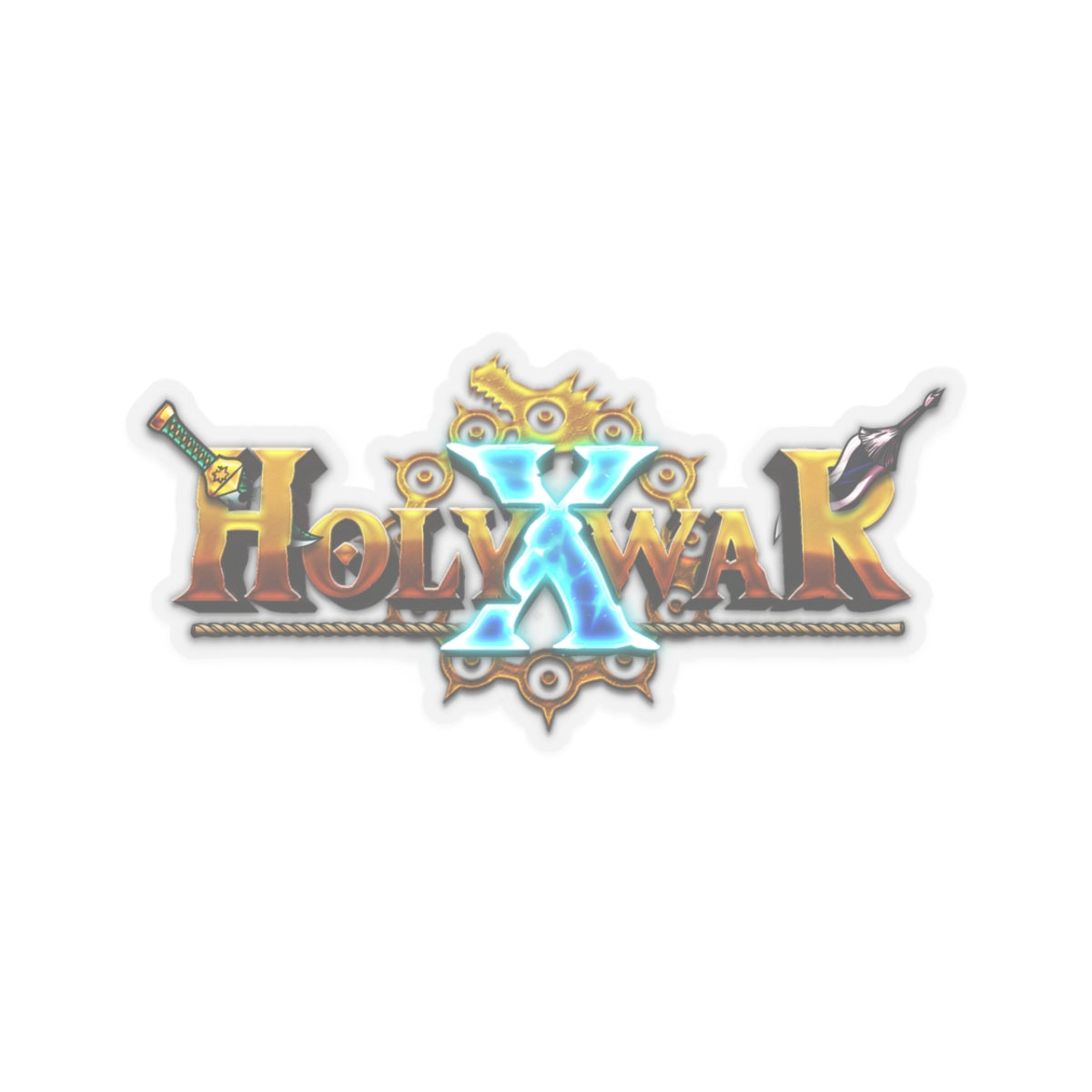 HolyXWar Kiss-Cut Stickers - Unique Gaming Decor, Laptop Stickers, Gift for Gamers, Fun Party Favors, Collectible Art