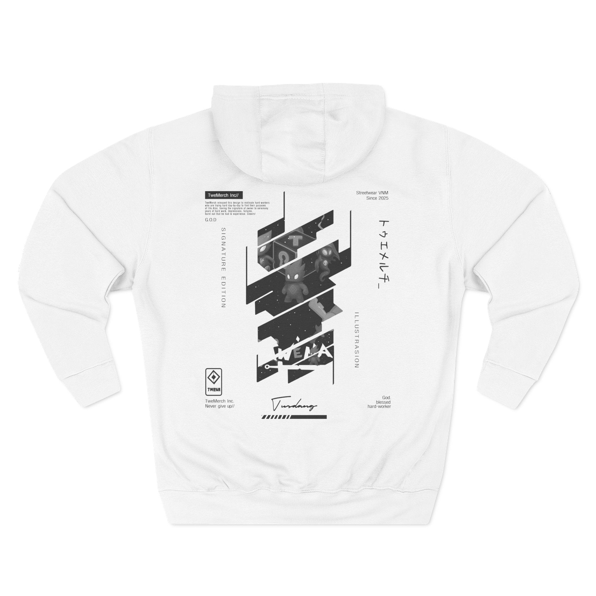 Unisex TweMerch Signature Hoodie styled for modern urban streetwear fashion in Europe and USA.