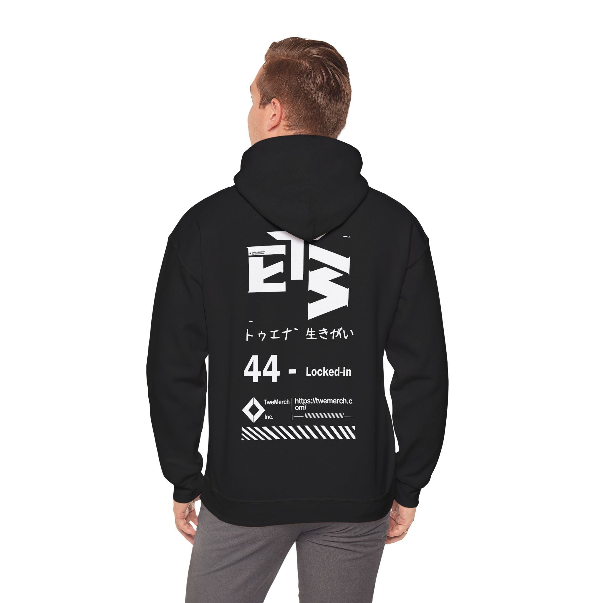 Minimalist streetwear hoodie by TweMerch Inc – premium cotton blend, motivational print