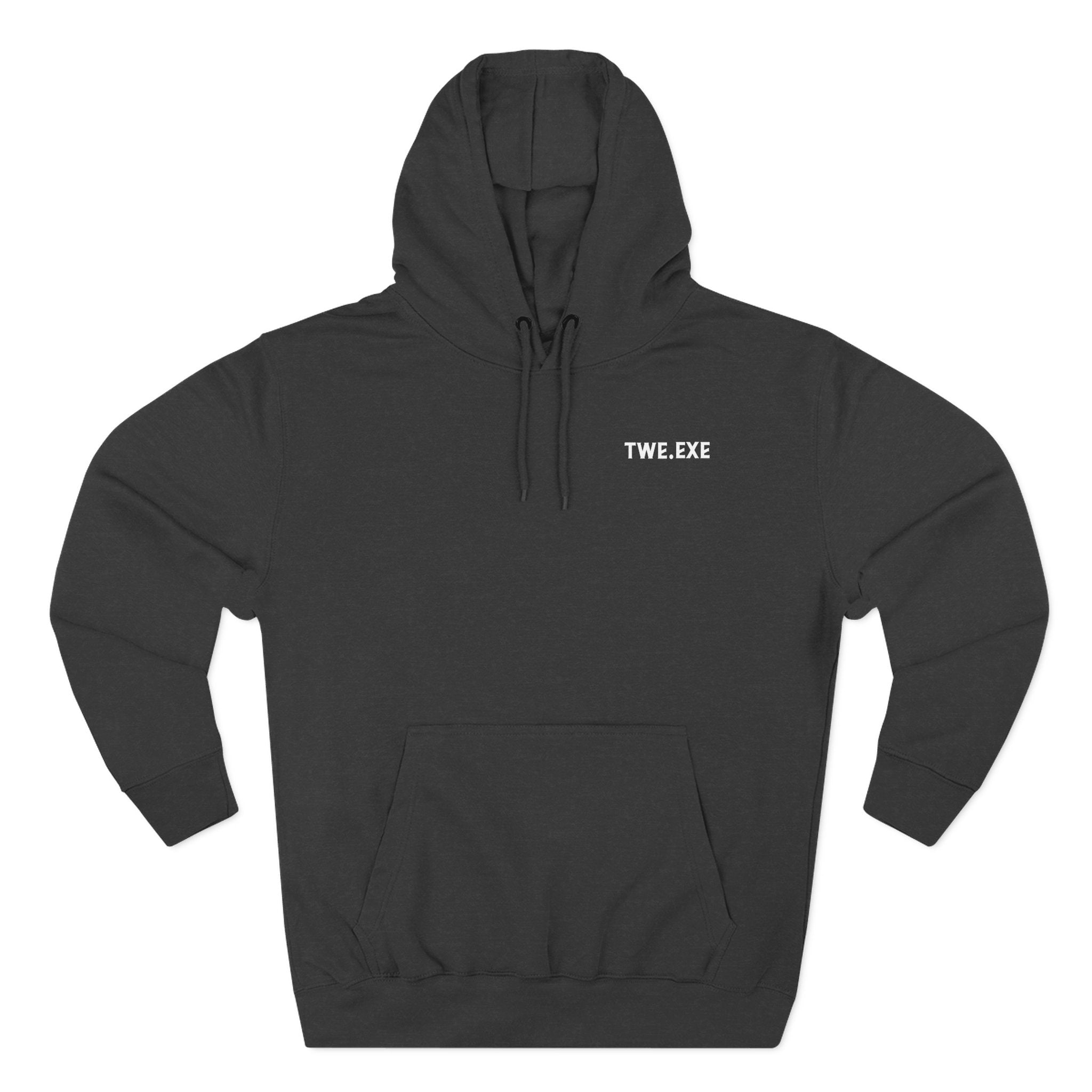 TweMerch Error 404 Fear Not Found black hoodie with System Active lightning design