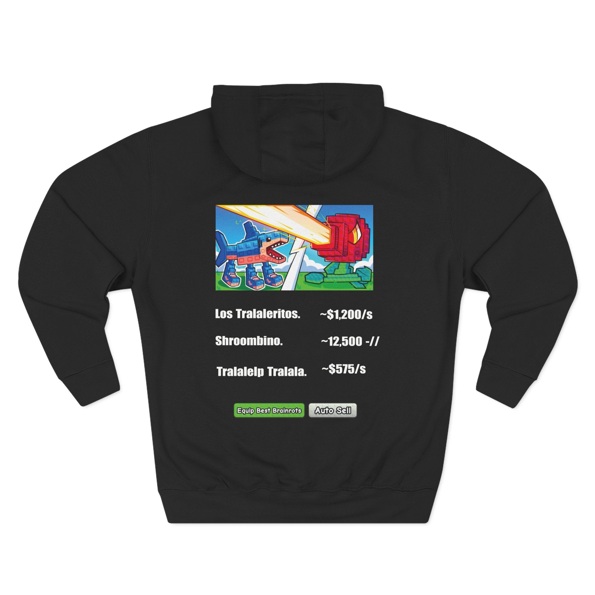 Eco-friendly Roblox Hoodie inspired by Plant vs Brainrots