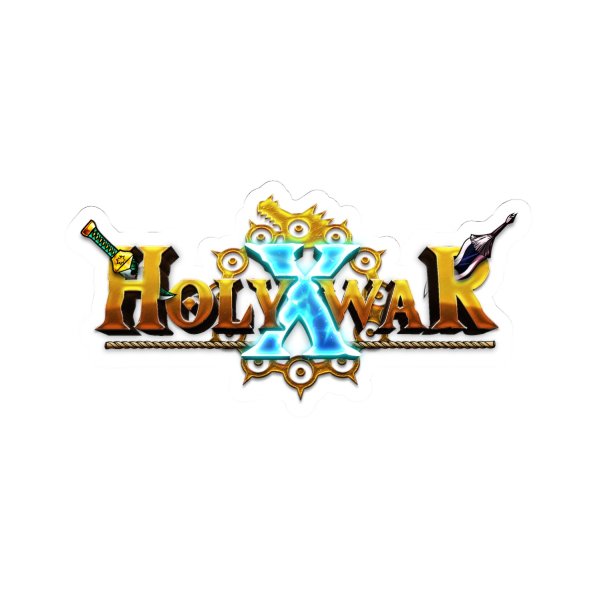 HolyXWar Kiss-Cut Stickers - Unique Gaming Decor, Laptop Stickers, Gift for Gamers, Fun Party Favors, Collectible Art