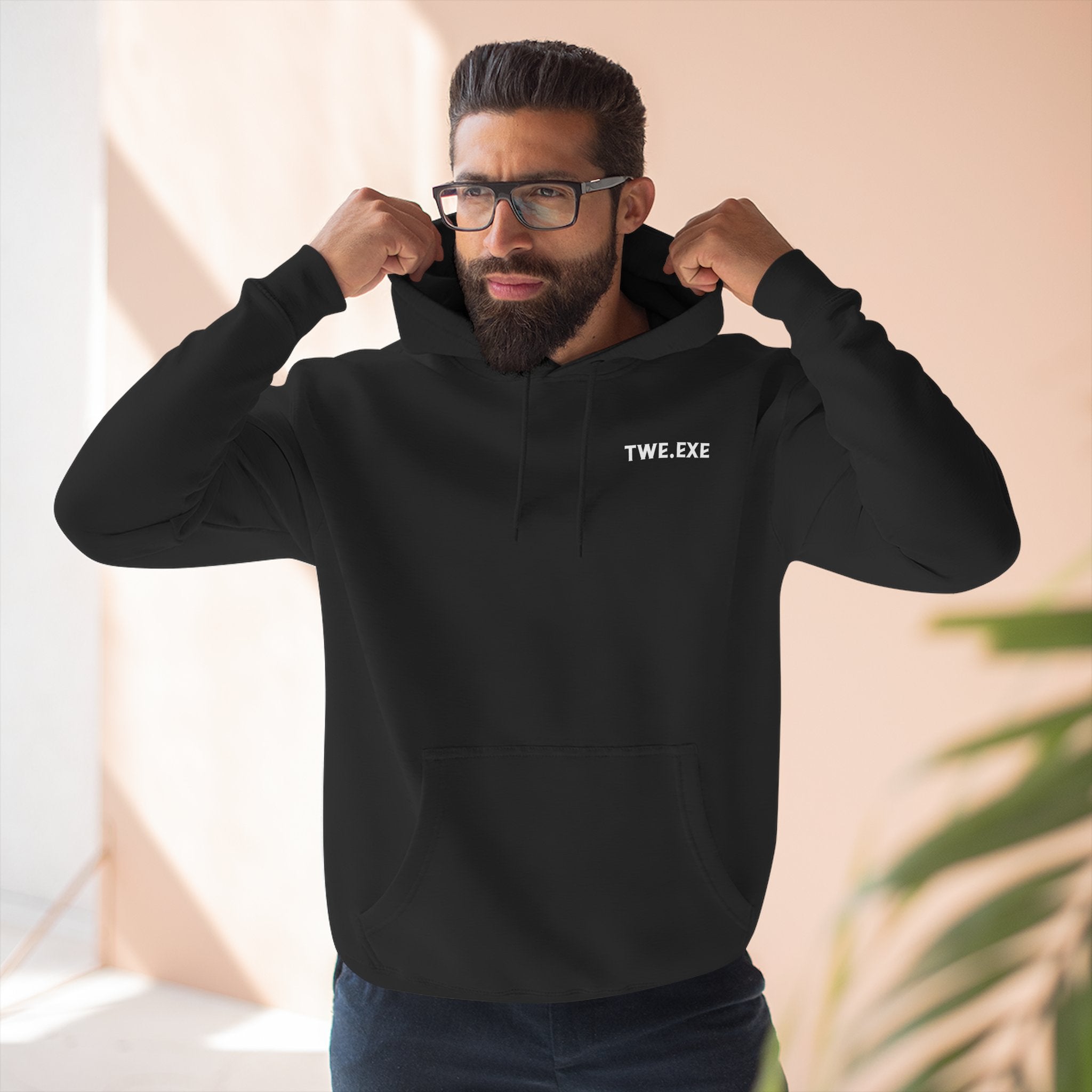 TweMerch Error 404 Fear Not Found Hoodie — minimalist street fashion for motivated creators