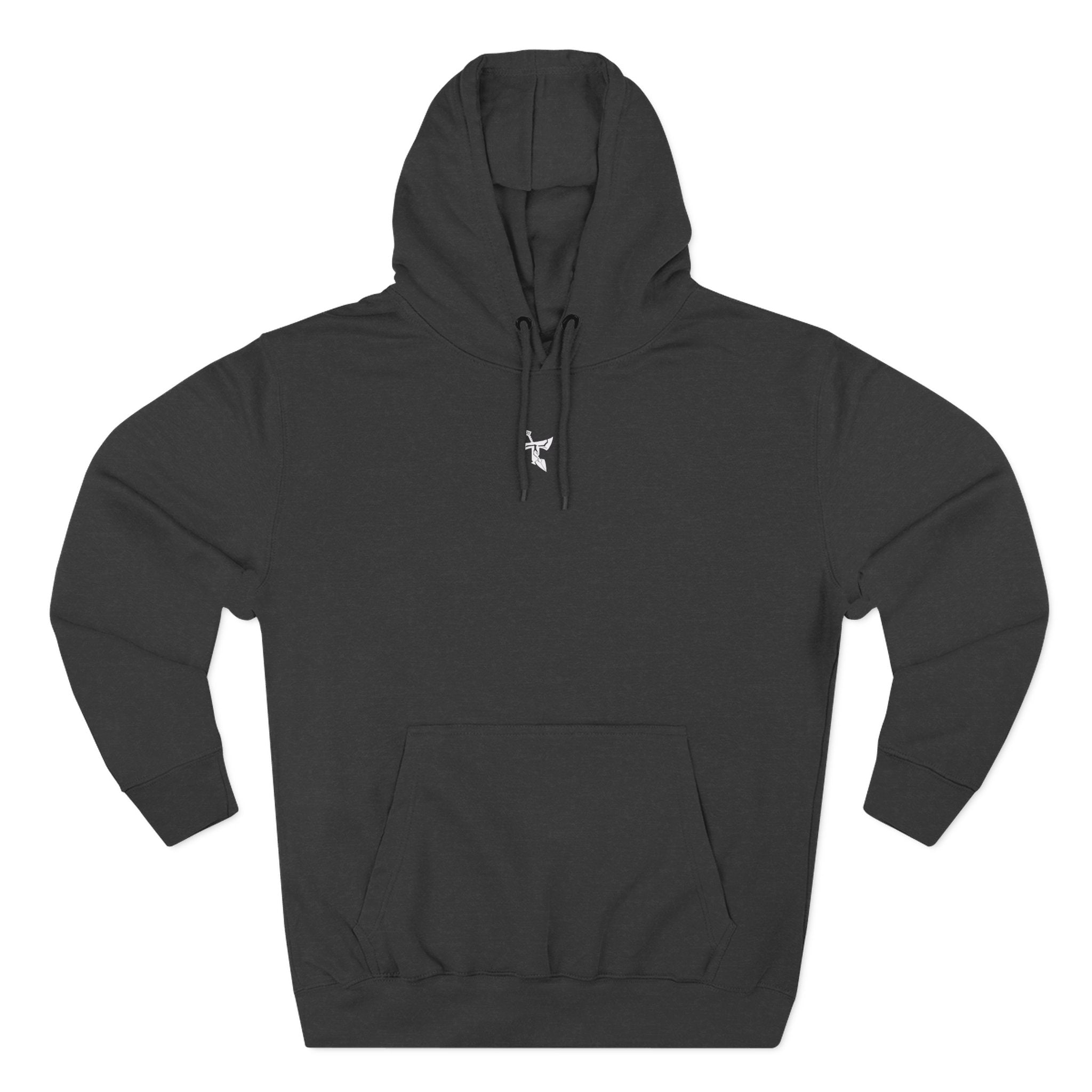 TweMerch minimalist logo on premium streetwear hoodie