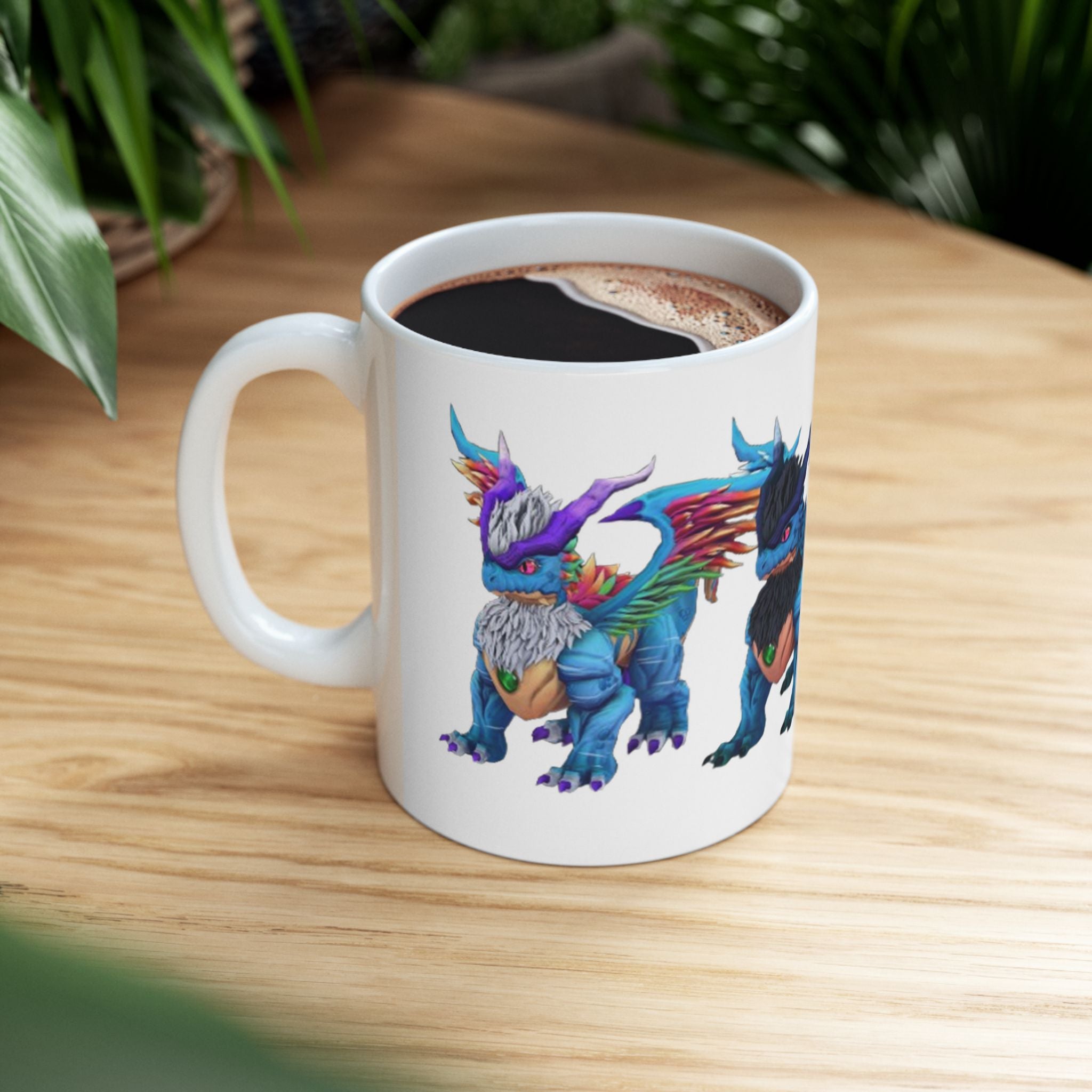 Holy War X triple dragon mug – anime-inspired drinkware