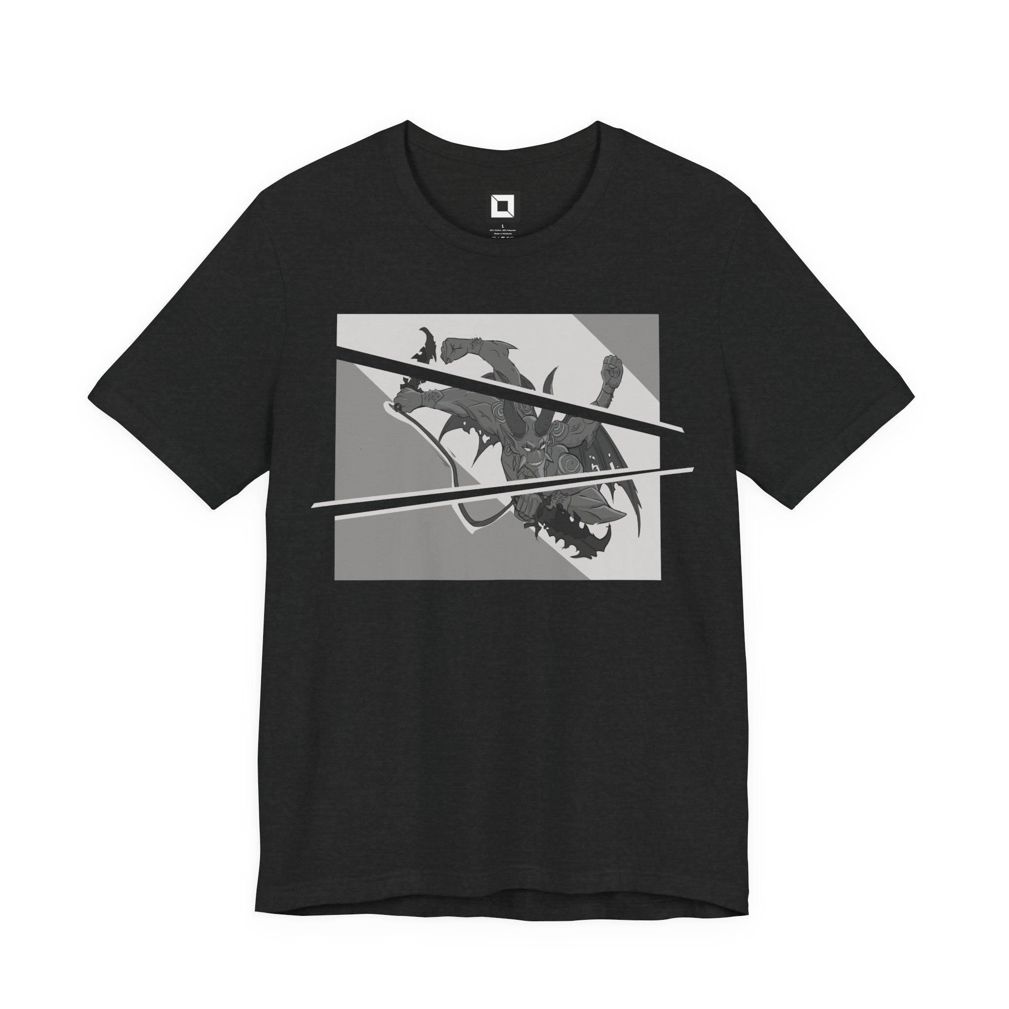 Demon HWX Roblox T-shirt – front demon design