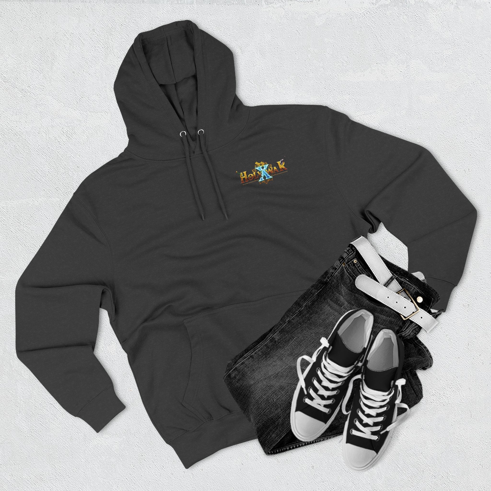 Holy War X Roblox game hoodie – front print