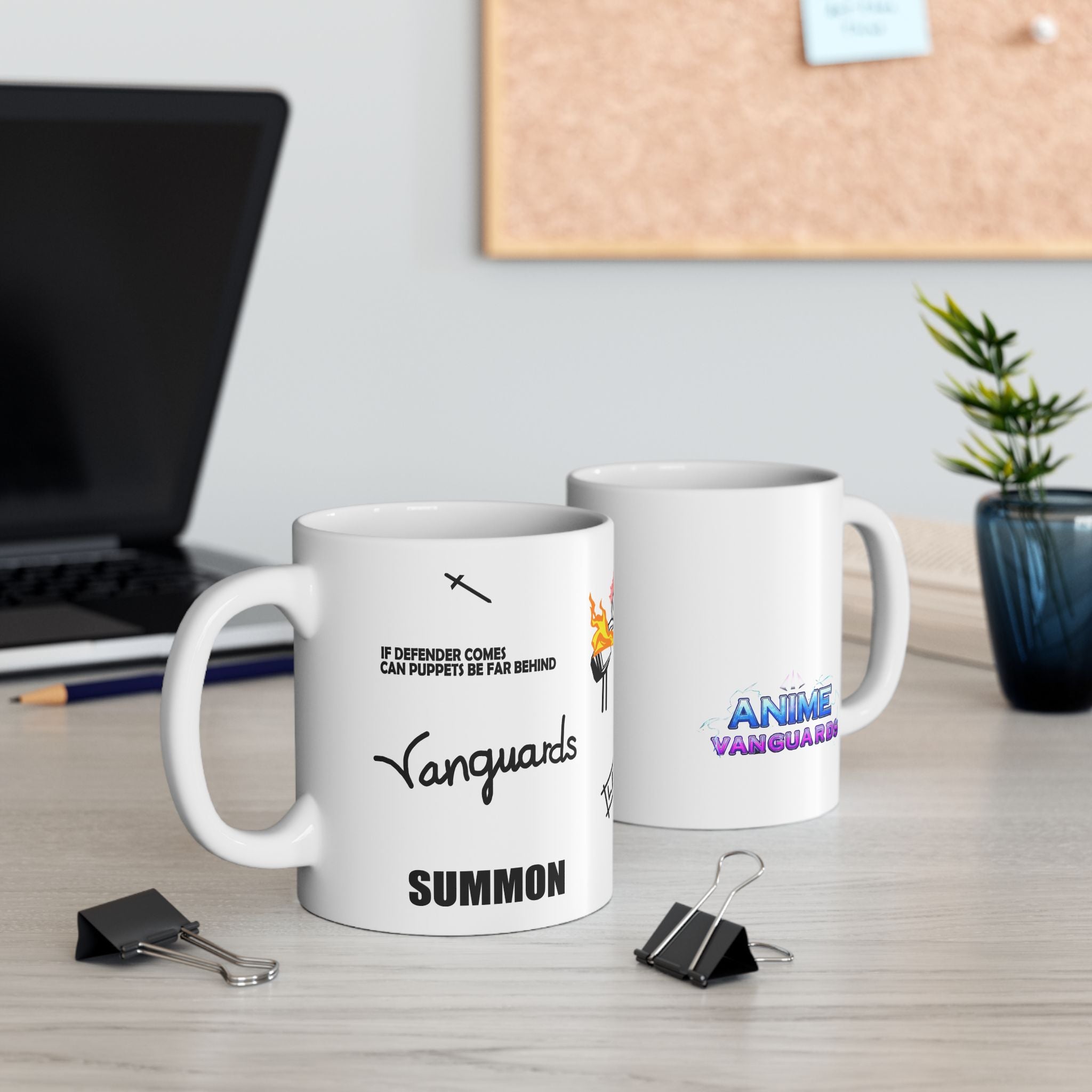 Anime Vanguards Roblox Mug – tower defense inspired design