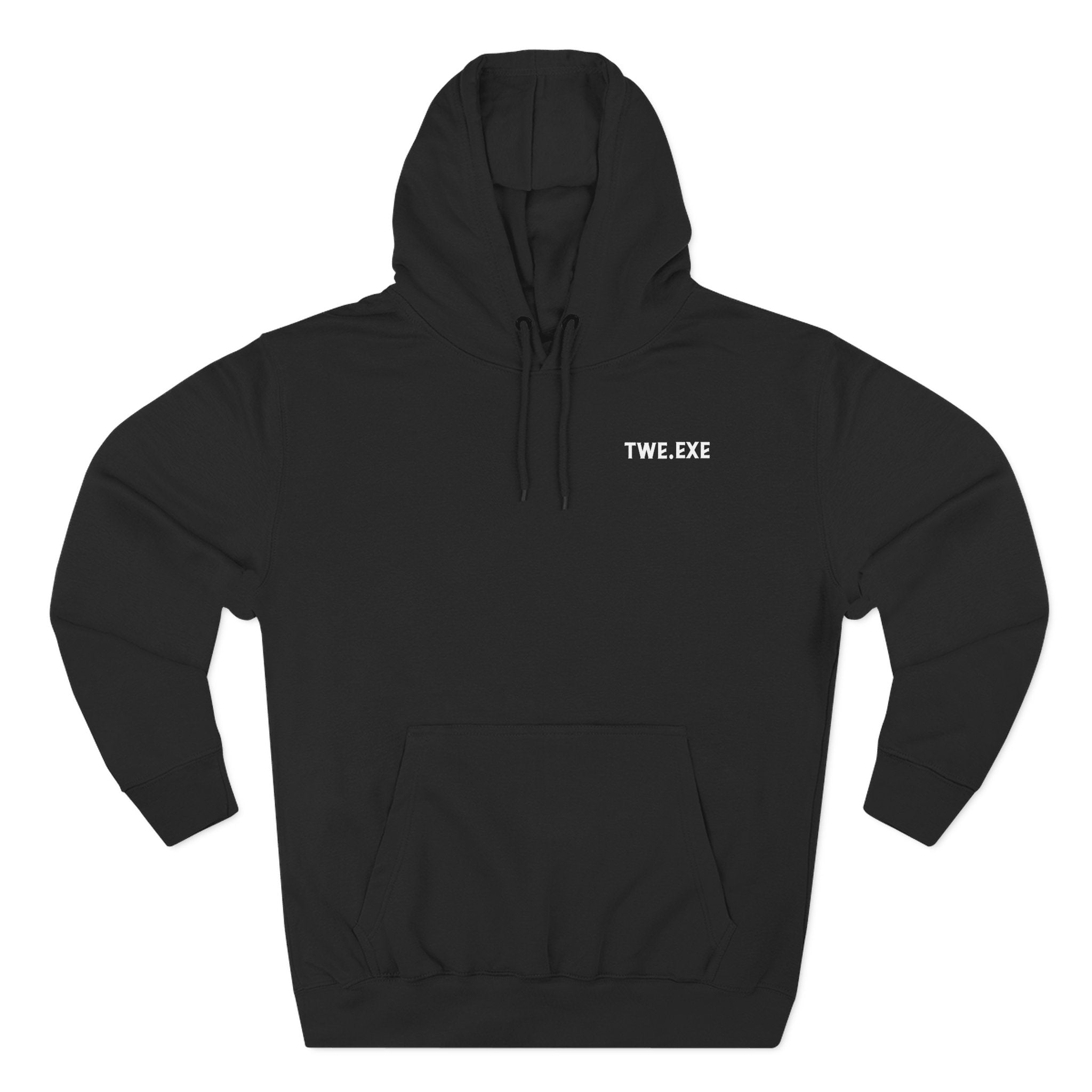 TweMerch Error 404 Fear Not Found black hoodie with System Active lightning design