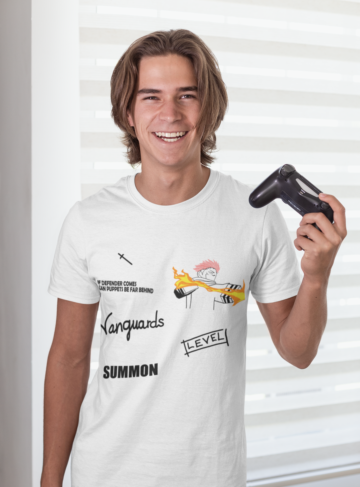 Eco-friendly cotton anime gaming T-shirt
